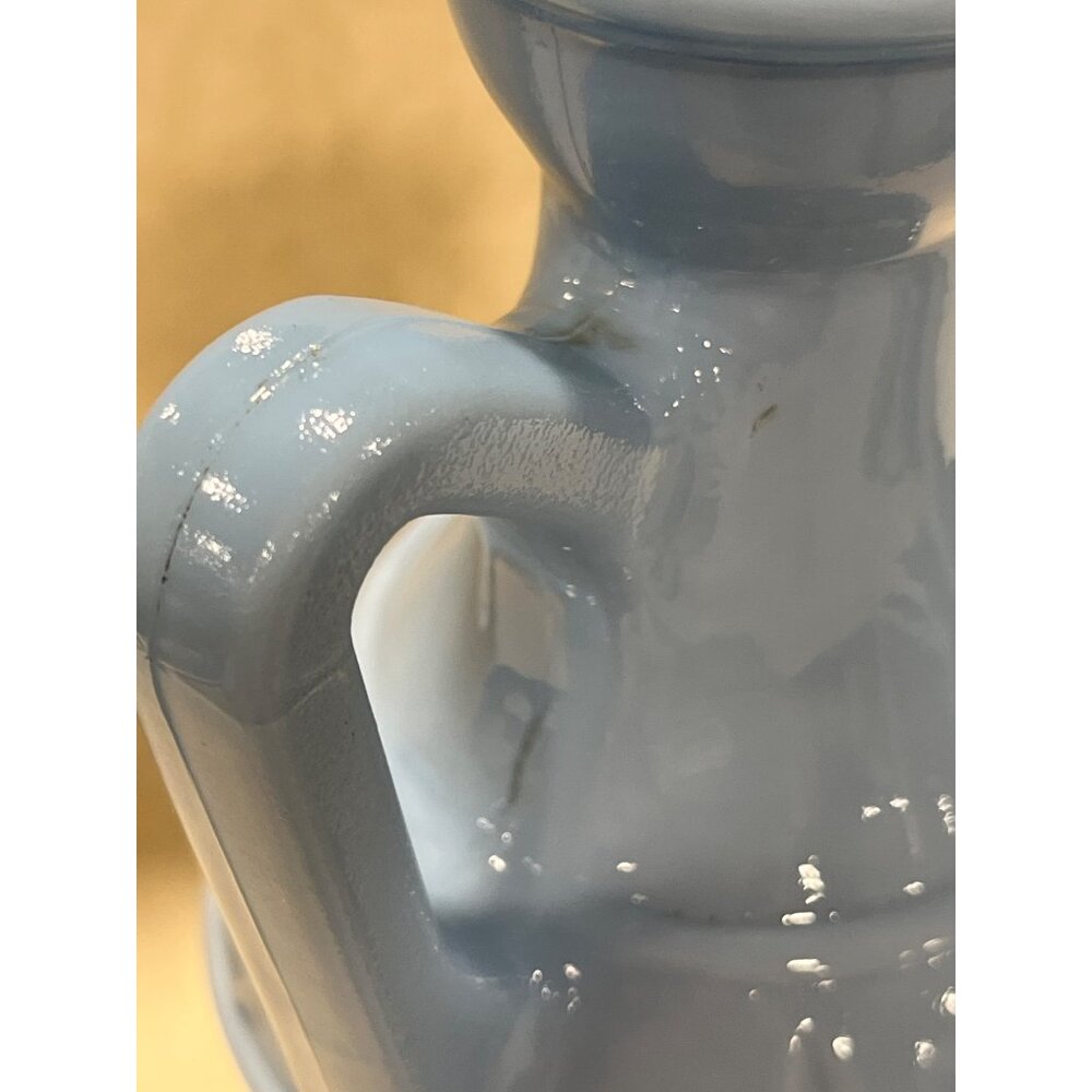 Vintage Blue Ceramic Greek Vase With Socrates Plato & Aristotle Design - Picture 7 of 16
